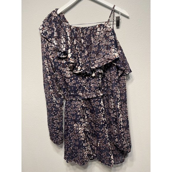 NEW Revolve x Chrissy Teigen Katsuya Velvet Wrap Floral Dress Size Large - Picture 2 of 6